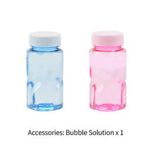 Pistolet à bulles poreux en forme d'objet spatial, 2 couleurs mélangées, 50 ml, jouet à bulles liquide, nouveauté estivale, pour enfants, jeu en extérieur - Product Image 2