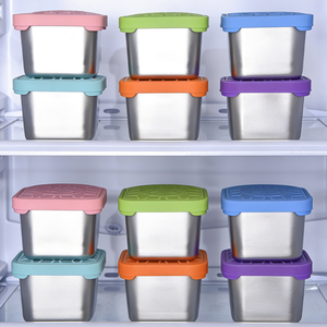 Nouvelle boîte à lunch très vendue, en acier inoxydable 304, récipient de stockage alimentaire avec couvercle hermétique en silicone pour pique-nique et voyage - Product Image 3