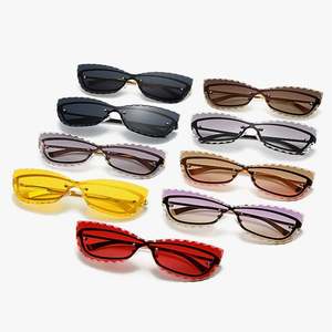 Gafas de Sol de Moda Vintage 2025 con Logotipo Personalizado, Lentes con Degradado, Protección UV400, Sin Montura, Estilo Ojo de Gato para Mujer - Product Image 6