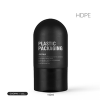 Bouteille en plastique écologique de luxe 100ml HDPE Squeeze Flip Cap pour soin de la peau Lotion Crème pour le visage Presse Application Cosmétique vert
