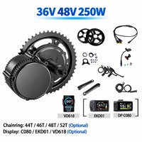 Kit de conversion de vélo électrique avec moteur central CAN Bus 36V 48V 250W, capteur de couple, affichage LCD pour VTT et vélo de ville