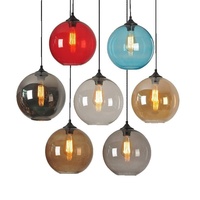 Lampes suspendues en verre de luxe pour restaurant, bar, café, style nordique, design de créateur, modèle 039, LED