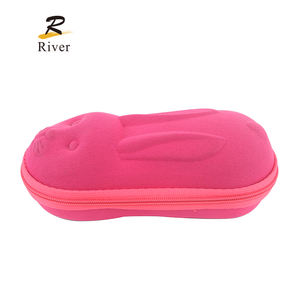 Sicher Zuverlässig E813 Benutzer definierte lustige Tier Kaninchen geformte EVA Sonnenbrillen Fall Brillen Box Fall für Kinder - Product Image 1