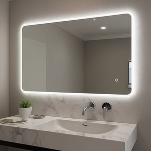 Miroir LED Mod L207 Vanitas Line 140 x 60 cm avec éclairage LED, miroir de salle de bain - Product Image 3