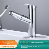 Robinetterie pour salle de bain : Robinet extractible eau chaude et froide, robinet de lavabo multi-usages, ensemble de robinetterie pour salle de bain