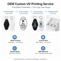 Porte-clés en plastique imprimé UV personnalisé – Kits de bienvenue pour personnel d'hôtel et invités – Marquage d'entreprise – Direct Usine – Accessoire clé classique