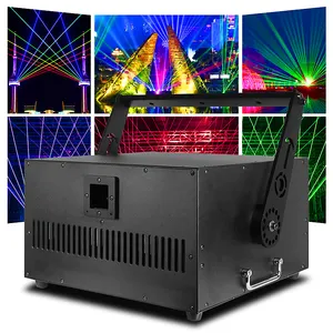 SHTX Big Power Programável 30 Watt RGB Full color laser DMX + ILDA para Estádio ao ar livre Natal 20w Feixe de projeção a laser