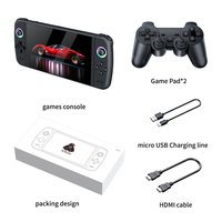 Nouvelle console de jeu portable M27 à écran couleur, exclusivité transfrontalière, 7 pouces, deux manettes sans fil, 64 Go, 20000-30000 jeux
