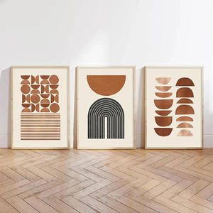 Peinture sur toile encadrée à motifs abstraits lignes et couleurs <span class=keywords><strong>Morandi</strong></span>, impression scandinave, décoration de salon, vente en gros pour la maison - Product Image 1