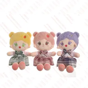 CPC CE Personalizado 20 centímetros plush doll stuffed plush toy boneca OEM/ODM de pelúcia boneca de brinquedo dos desenhos animados com baixo moq para as crianças