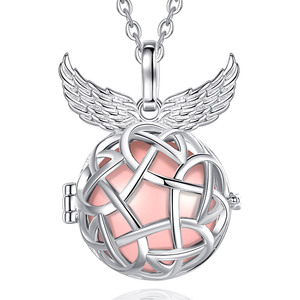 Changda maman à être bijoux ailes d'ange ange carillon appelant Bola harmonie boule collier pour cadeaux de grossesse - Product Image 1