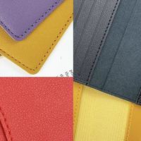 Porte-cartes de crédit et passeport en cuir PU personnalisé, avec fente pour cartes de visite, impression sérigraphiée du logo sur mesure, tendance, vente en gros