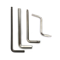 Clés Allen en gros d'usine 4mm 5mm 6mm 8mm nickelées 45 #   Clé en L en acier de sécurité pour Allen et Torx