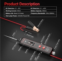 Jdiag TopDiag P50 Pro Mini Oscilloscope Testeur de Circuit Auto 12 24V Système de Circuit Détecteur Électrique pour Outil de Diagnostic Automobile