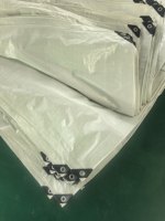 Bâche en PE enduite blanche, imperméable, résistante à la pluie, pour extérieur, jardin, abri pour plantes, bateau, voiture, camion