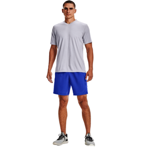 Camiseta de Manga Corta para Hombre, Color Gris Claro, Cuello Redondo, Corte Regular, Tejido Jersey de Secado Rápido, Color Sólido, Ropa Casual - Product Image 1