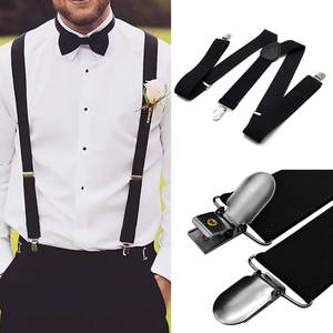 <span class=keywords><strong>Tirantes</strong></span> de <span class=keywords><strong>traje</strong></span> para <span class=keywords><strong>hombre</strong></span> con diseño en Y, negros, elásticos, ajustables, de 3.5 cm de ancho, con 3 clips, para fiestas y bodas, ideales como regalo. - Product Image 1