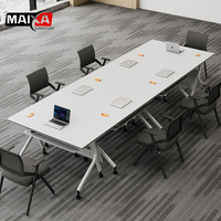 Bureau pliant en bois moderne et minimaliste avec design modulaire, durable et pliable pour les salles de réunion et l'utilisation à domicile/au bureau