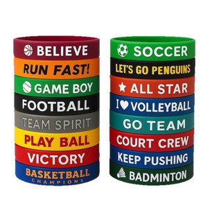 Pulsera de Silicona Redonda Personalizada, Joyería en Rojo, Naranja, Verde, Negro, Gris, Amarillo, Azul, Verde Oscuro, Resistente a Desgarros, Decorativa, Promocional - Product Image 4
