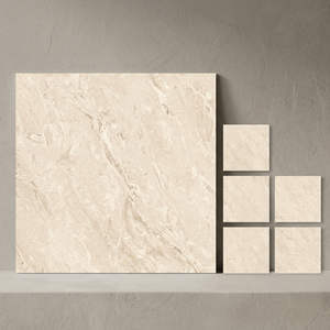 Fog Grey 24x24inch Glazed Porcelain Tiles High Gloss Digital Stone Effect Modern Interior Flooring - Product Image 1