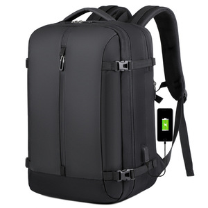 Custom Printed Logo <b>Large</b>-Capacity Business Computer <b>Backpack</b> Expandable Waterproof Oxford Vacuum Travel airbag <b>Backpack</b> - Product Image 1