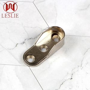 Soporte de Riel Ovalado para Ropa Leslie Wardrobe Hardware, de Aleación de Zinc, Montaje en Pared, Acabado Níquel Cromado YT-1608B YT-1612B - Product Image 5