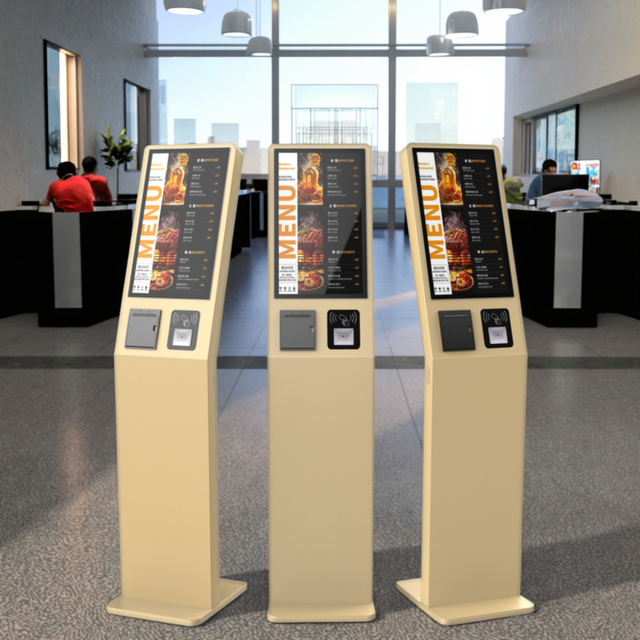 Floor Standing Fast Food Self-Ordering Kiosk OEM Touch Screen Queue Ticket Payment Terminal