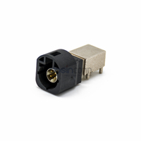 Conector Macho HSD de Alta Velocidad de 4 Pines, Código A, Montaje en PCB con Orificio Pasante para Radio Automotriz