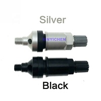Tiges de valve de pneu en alliage d'aluminium, valves sans chambre à air pour capteur TPMS, kit de réparation de tiges de Valve