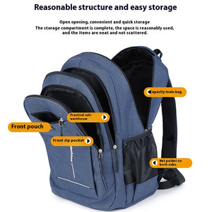 <span class=keywords><strong>Sac</strong></span> à <span class=keywords><strong>dos</strong></span> pour ordinateur portable de grande capacité, tendance, décontracté, pour hommes et femmes, simple, universel, pour étudiants du collège, du lycée et du supérieur - Product Image 3