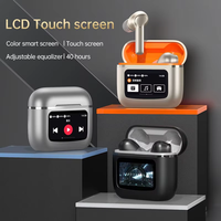 Écouteurs sans fil TWS neufs d'usine, écran tactile LCD couleur, matériau ABS, étanches, réduction de bruit, affichage numérique
