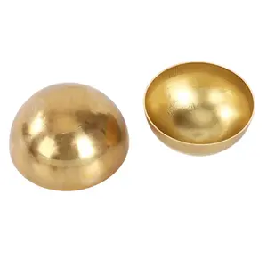 高品质镜面抛光空心黄铜球半球30毫米400毫米