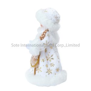 Muñeca Rusa Tradicional Hecha a Mano de Plástico y Fibra para Navidad y Año Nuevo, Azul Plateado, Muñeca de Nieve Rusa <span class=keywords><strong>Snegurochka</strong></span> - Product Image 6