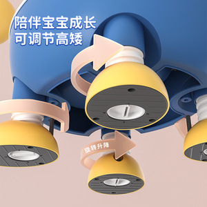 Cartoon <b>Potty</b> <b>Training</b> Seat For Toddlers 1-3 Years Old PP Material With Lid And Feet Support - Product Image 2