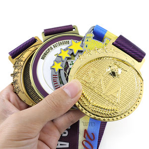 학교 스포츠 아카데믹 레이스 홀더 상 승화 메달 리본으로 맞춤형 금속 트로피 메달 - Product Image 2