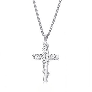 Collar con colgante <span class=keywords><strong>de</strong></span> árbol <span class=keywords><strong>de</strong></span> la <span class=keywords><strong>vida</strong></span> <span class=keywords><strong>de</strong></span> acero inoxidable religioso basado en la fe <span class=keywords><strong>de</strong></span> alta calidad - Product Image 4