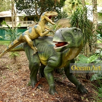 Eğlence parkı yaşam boyutu Animatronic büyük dinozor modeli oyun alanı dev robotik dinozor
