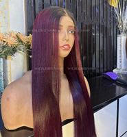 Perruques en cheveux humains 30 pouces Double trame 100% cheveux vierges vietnamiens Fournisseur, Couleur brun ombré Cheveux humains vietnamiens lisses