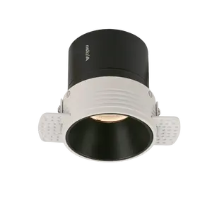 Aisilan khách sạn dự án trang trí IP54 Trần trimless hẹp lõm ánh sáng tại chỗ 9W 12W Dali Dimmer nhúng tại chỗ Downlight