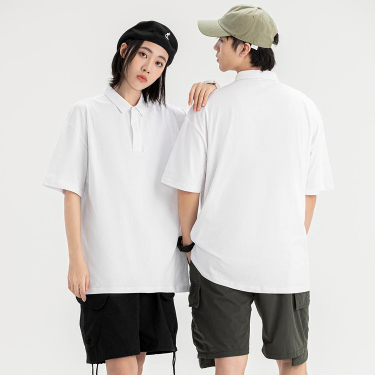 Wholesale Double Layers Collar Polo Shirt 100% Cotton Material