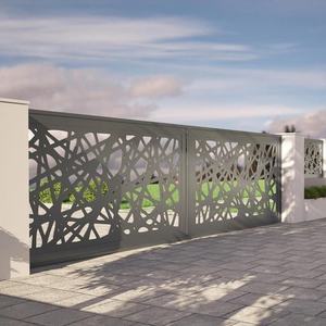 <span class=keywords><strong>Portail</strong></span> Principal Moderne en Aluminium Découpé au Laser <span class=keywords><strong>5M</strong></span> pour Villa – Haute Sécurité - Product Image 2