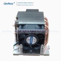 Coonong 6 caloduc refroidisseur de processeur prend en charge Sp5/Amd + multi-plate-forme 2U serveur boule de cuivre boîtier d'ordinateur ventilateur radiateur refroidissement