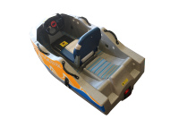 Vicking Mini bateau à réaction électrique de luxe à un siège Yacht de sport pour sports nautiques EPP bateau de pêche électrique avec jet de mer Kart