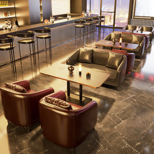 Ensemble de meubles de salon <span class=keywords><strong>VIP</strong></span> de style moderne et industriel personnalisés, banquette de canapé-bar en bois pour la maison ou l'hôtel - Product Image 2