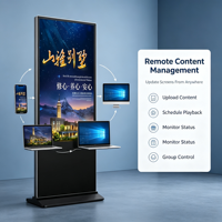 Affichage numérique sur pied de 49 pouces basé sur Windows pour la promotion de marque dans les centres commerciaux et les magasins de détail