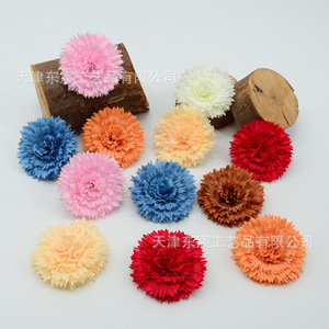 Fleurs artificielles de chrysanthème Dongchen Crafts, 9 cm, fleurs en soie pour décoration intérieure, accessoires de mariage - Product Image 4