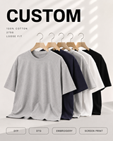 T-shirt Homme en Coton Lourd 100% Personnalisable avec Logo – Vêtement Urbain Coupe Ample et Décontractée – Vente en Gros Usine