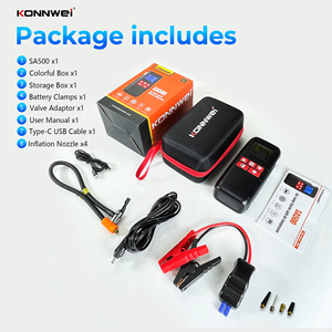 Actualización gratuita de por vida DIY KONNWEI SA500 Jump Starter y banco de energía portátil <span class=keywords><strong>para</strong></span> Taller de reparación de automóviles, garaje, gestión de flotas - Product Image 5