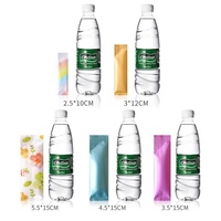 Bolsas de Plástico Termosellables Negras Mate para Café en Barra, Sobres de Té, Bebidas Energéticas, Polvo para Bebidas, Empaque de Lámina, Bolsas Selladas por la Parte Posterior