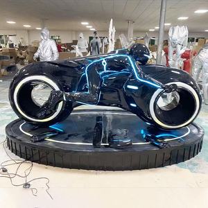 Ktv Bar Livehouse Tavern Restaurant Grande Décoration Lumineuse De Sculpture De Moto Décoration De Course Dynamique avec Lumière - Product Image 5